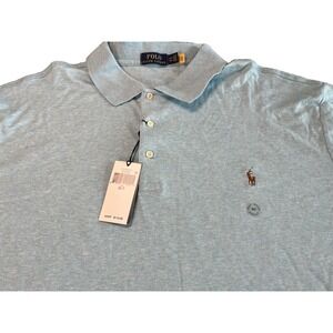 Polo Ralph Lauren Shirt Mens 3XLT 3LT 3TGL Blue Classic Collared NWT MSRP $110